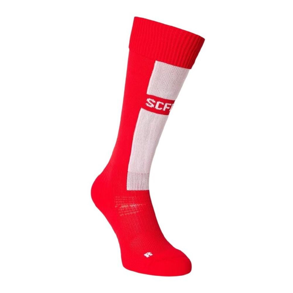 Warrior Childrens/Kids Striped Cushioned Away Socks / Red
